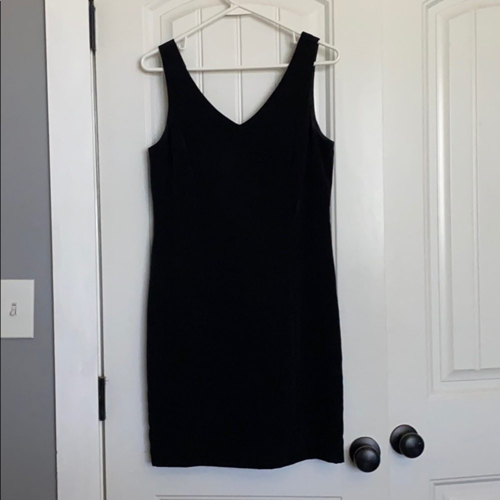 Black sheath dress